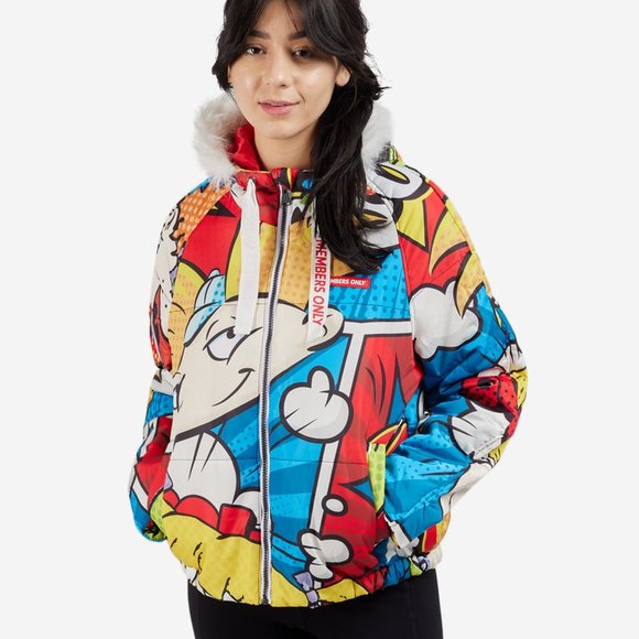 Members Only Nickelodeon Bomber Jacket Sz: L - Picture 1 of 3